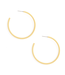 Gold Ball Chain Hoop Earrings
