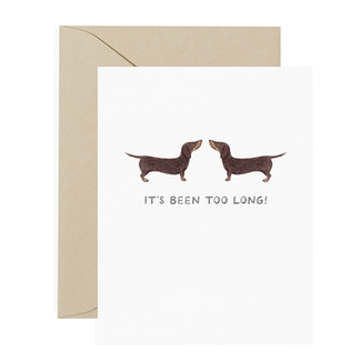 Amy Zhang Too Long Dachshund Everyday Card