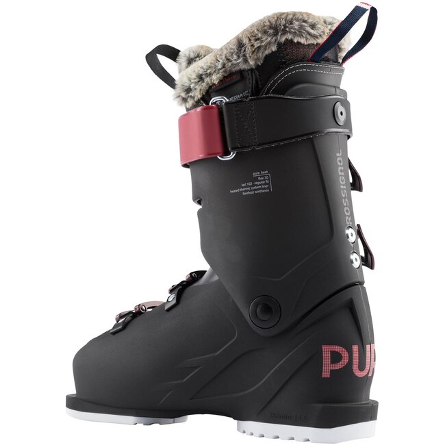 ROSSIGNOL PURE HEAT W BLACK ALPINE SKI BOOTS WOMEN 20