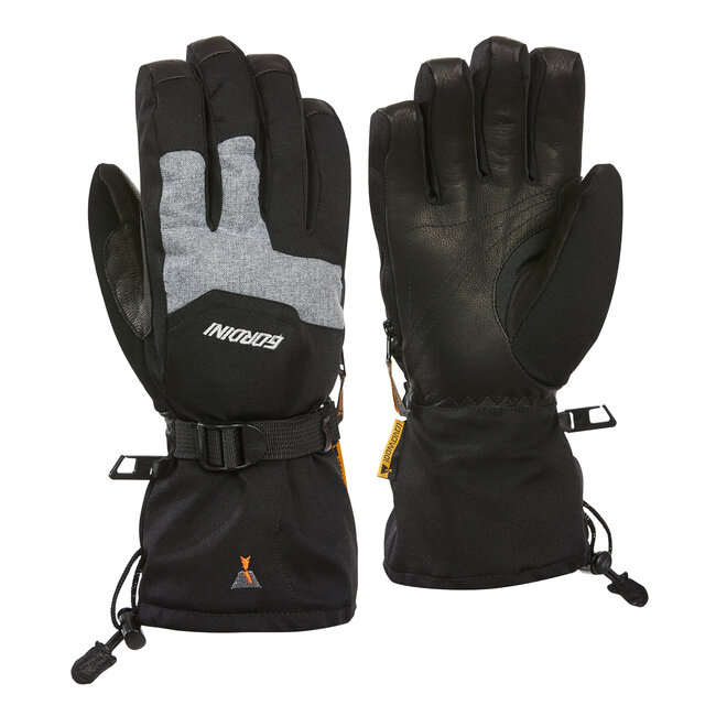 Gordini the two step gants homme noir gris melange