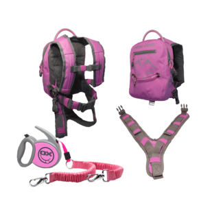 MDXONE MDXONE OX SNOWBOARD & SKI RETRACTABLE HARNESS FOR KID PINK 20