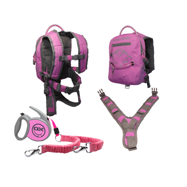 MDXONE OX harnais rétractable rose pour ski et planche