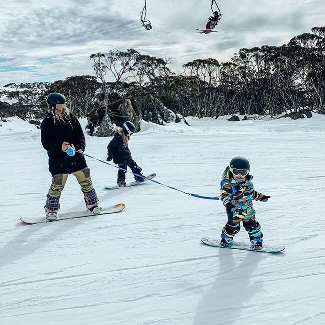 MDXONE OX SNOWBOARD & SKI RETRACTABLE HARNESS FOR KID BLU 20