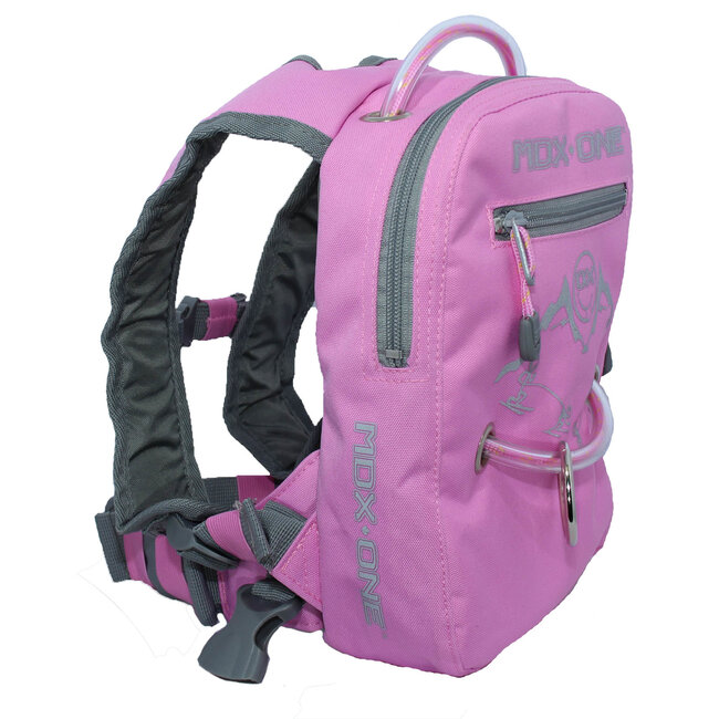 MDXONE OX SNOWBOARD & SKI RETRACTABLE HARNESS FOR KID PINK 20