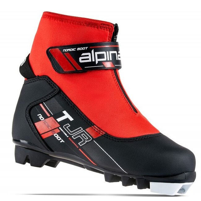 ALPINA TJ CROSSCOUNTRY SKI BOOT JR BLACK/RED 20