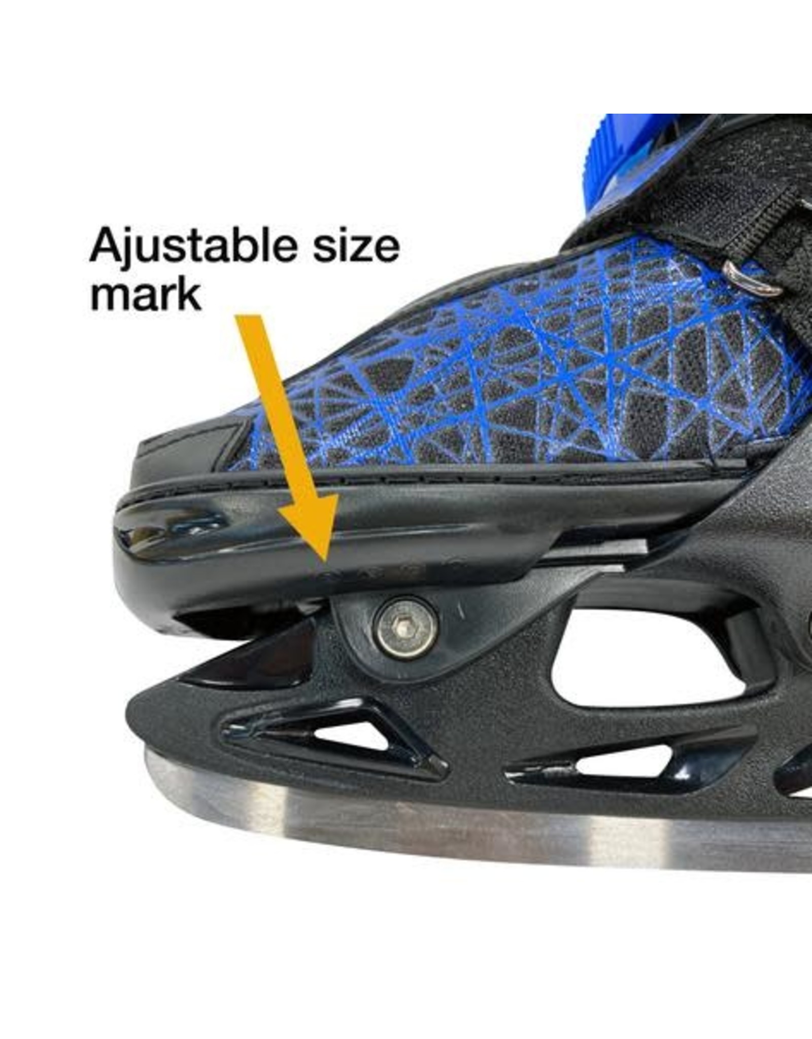 BK//BL, Small 3 Sizes ADJUSTMENTS SOFTMAX Insulated Adjustable ICE Skate for Kids