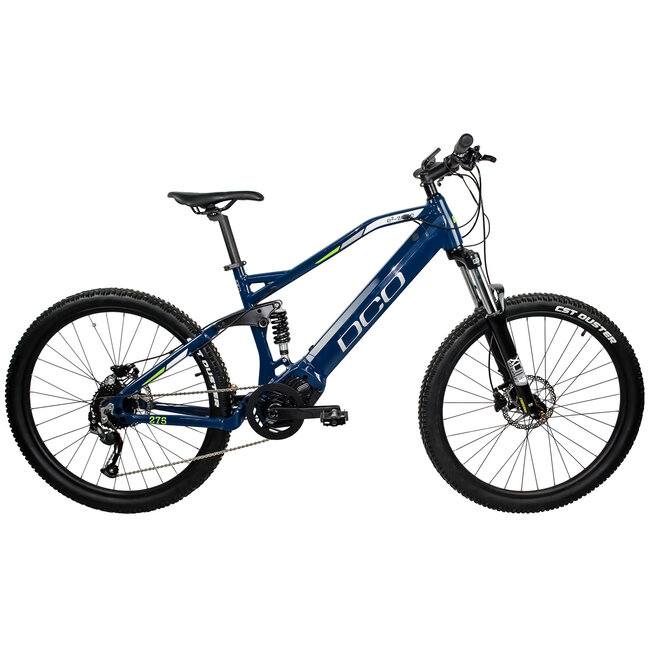 D DCO E2-ZONE DARK BLUE-SILVER GREEN ELECTRIC MTB