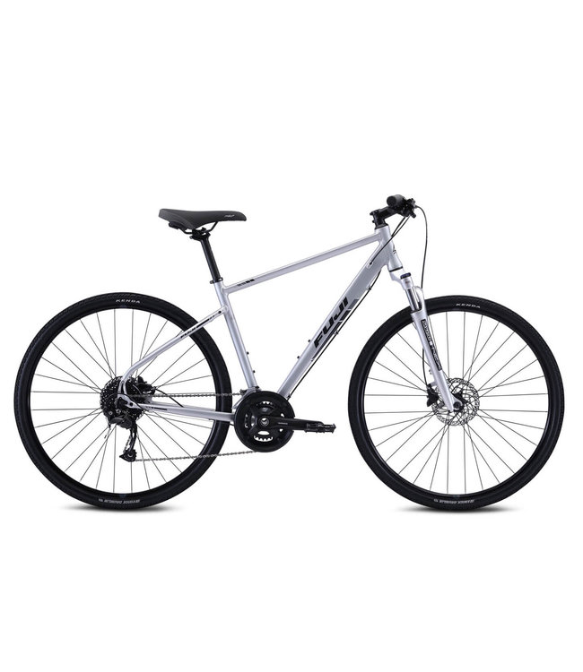 FUJI TRAVERSE 1.3 SILVER HYBRID BIKE 21 