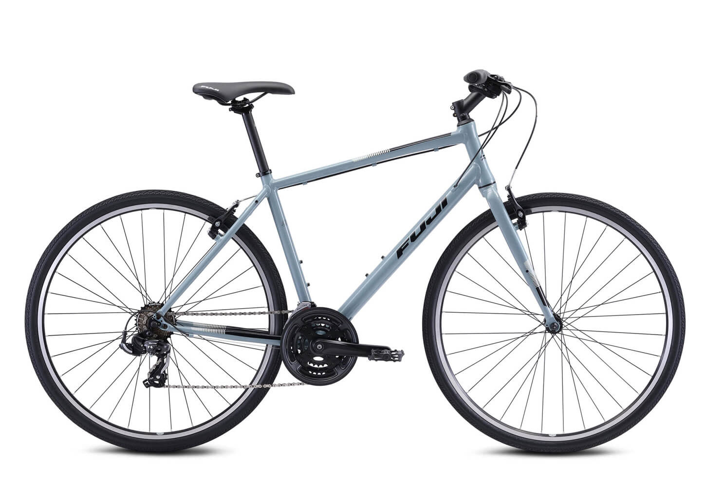 FUJI ABSOLUTE 2.1 COOL GREY HYBRID BIKE 21 Echo Sports