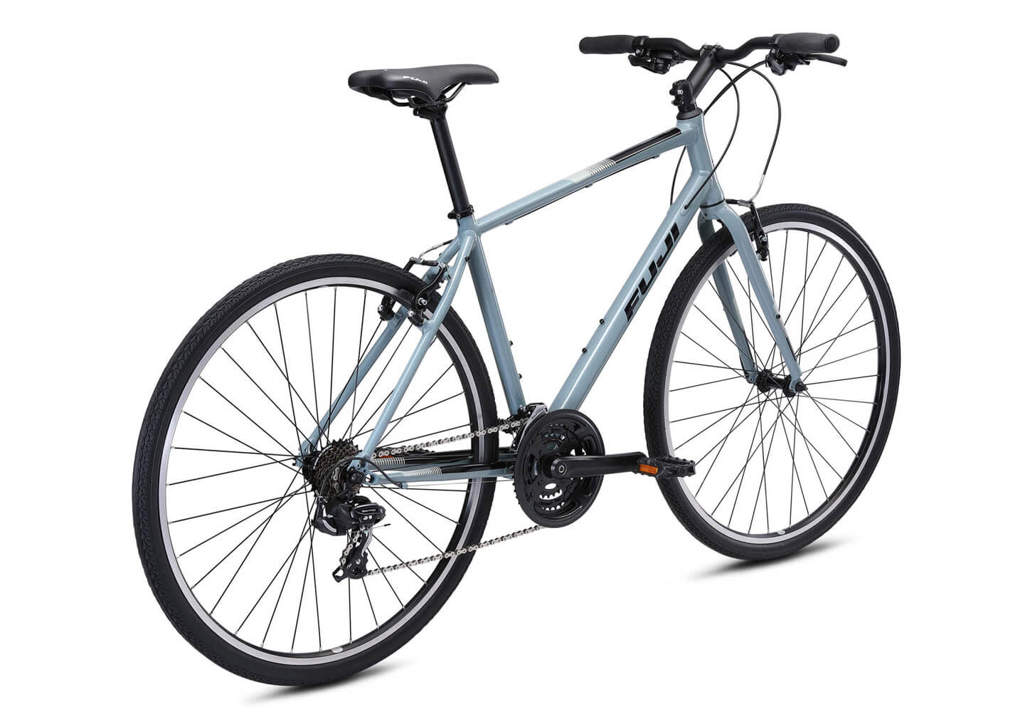 FUJI ABSOLUTE 2.1 COOL GREY HYBRID BIKE 21 Echo Sports
