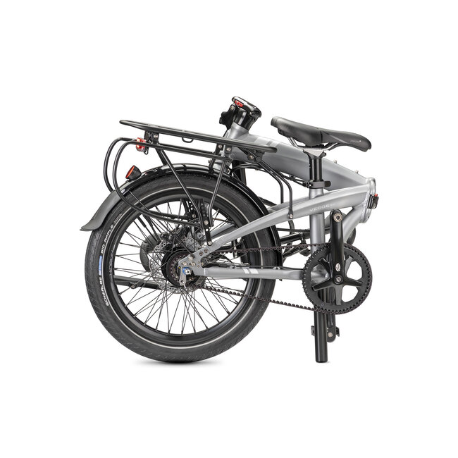 TERN Verge S8I space grey foldable bike with carbon belt drive