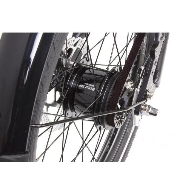 TERN Verge S8I space grey vélo pliable courroie en carbone