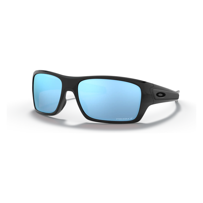Oakley Turbine  polished black prizm deep water polarized sun glasses
