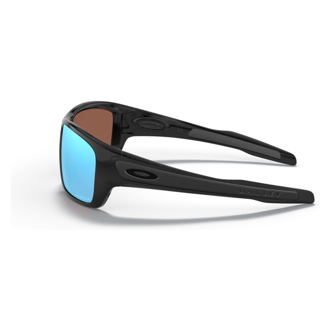 Oakley Turbine  polished black prizm deep water polarized sun glasses