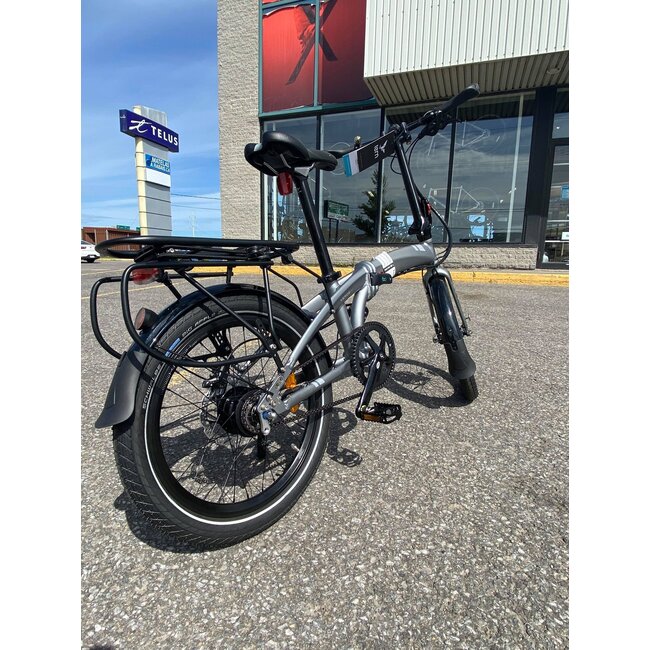 TERN Verge S8I space grey foldable bike with carbon belt drive