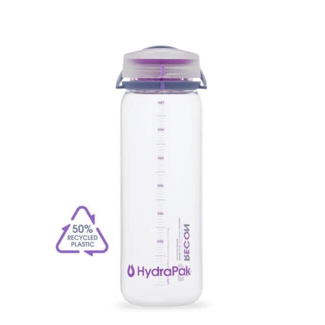 HydraPak Recon clear water bottle 750ml