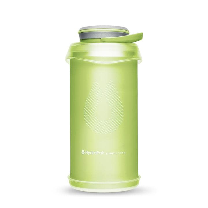 HydraPak Flux - Bouteille d'eau de randonnée pliable (1 litre) - Bouchon à  vis sans BPA, ultra léger et anti-déversement - Vert Sutro : :  Sports et Loisirs