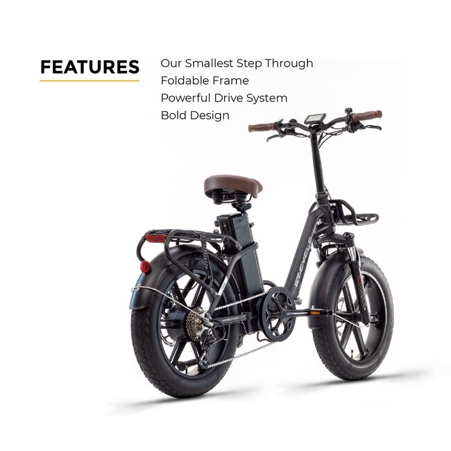 ET.Cycle F720 Electric foldable Fat Bike black 20"