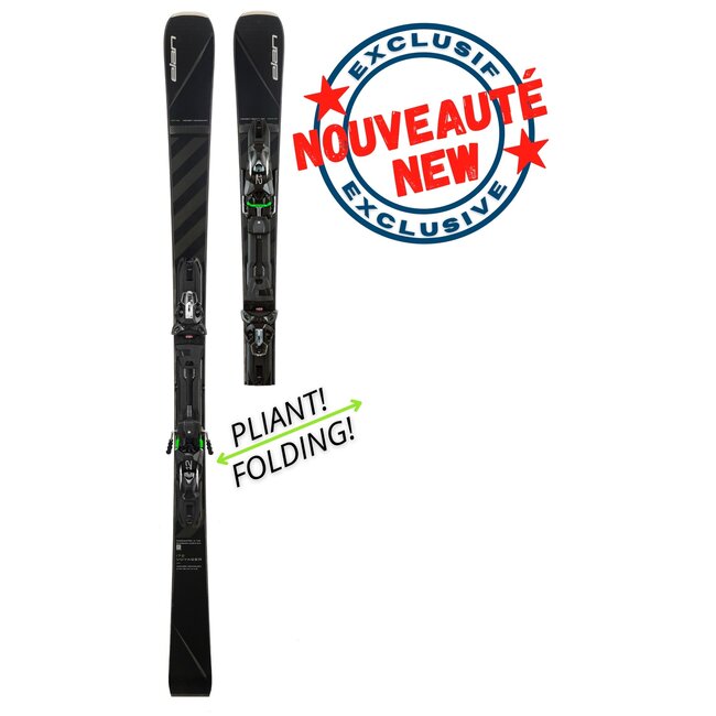 Elan Voyager emx 12 fx FOLDING All-Mountain ski SR blk 22