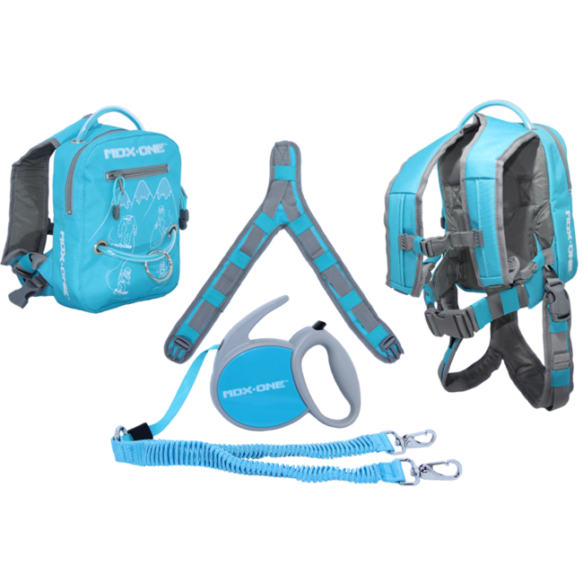 MDXONE MDXONE OX retractable ski and snowboard harness aqua