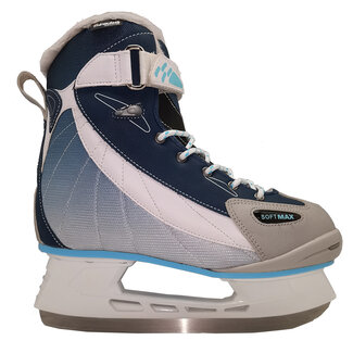 SOFTMAX Softmax S-957WFUR Fur & thinsulate Blue-White women ice skate