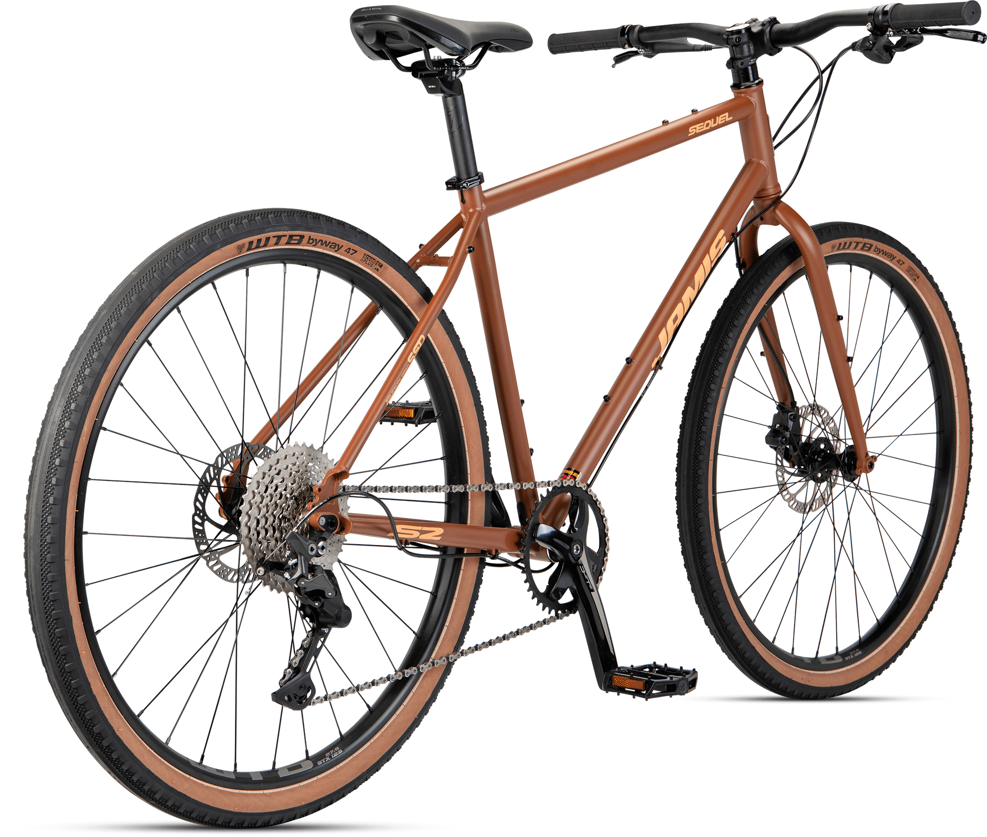 Jamis Sequel S2 mahogany hybrid city bike 650B x Echo Sports