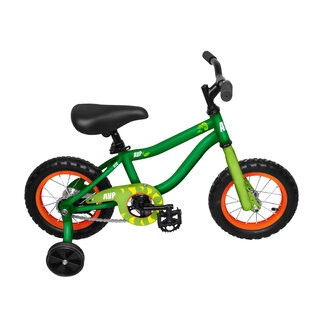 AVP AVP K12 boy's bike green with stabilizing wheels 12"