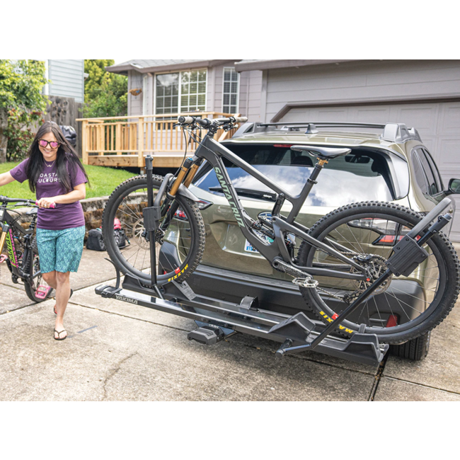 Yakima StageTwo 2.0" anthracite hitch mount bike rack