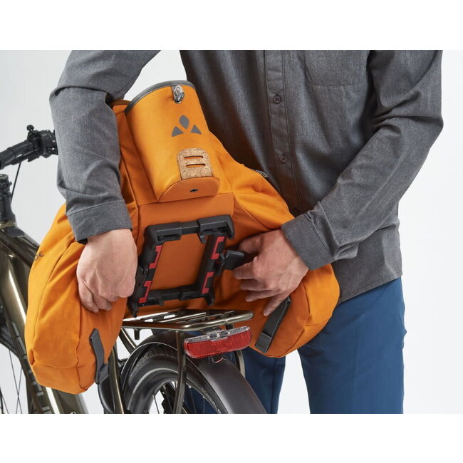 Vaude eSilkroad plus bike rear carrier triple bag