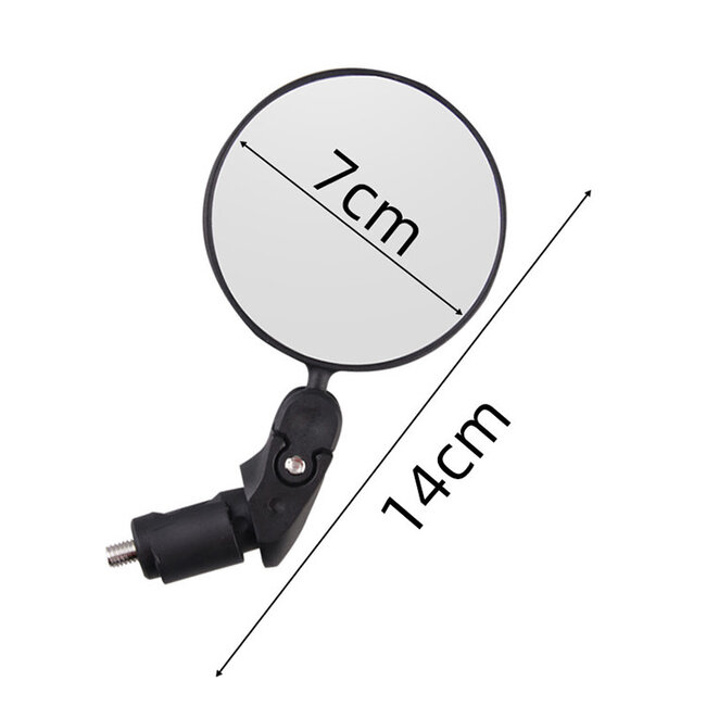 Bike handle bar mount rearview mirror