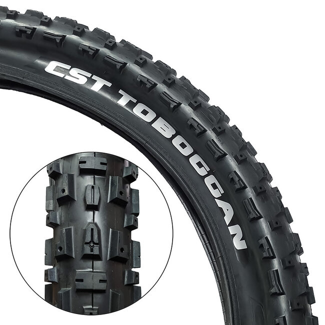 CST Toboggan Fat Bike tire black without studs 26"x4.0