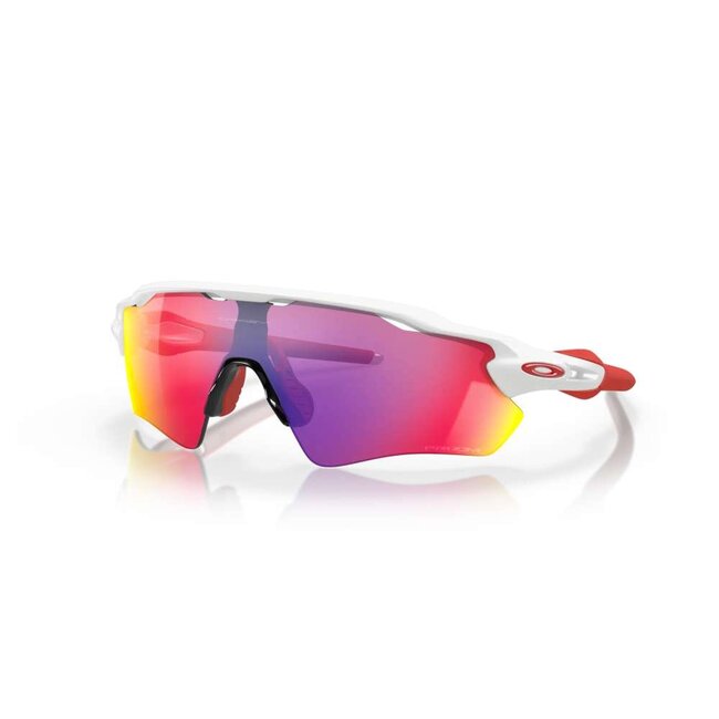 Oakley Radar EV Path lunette polished white avec prizm road