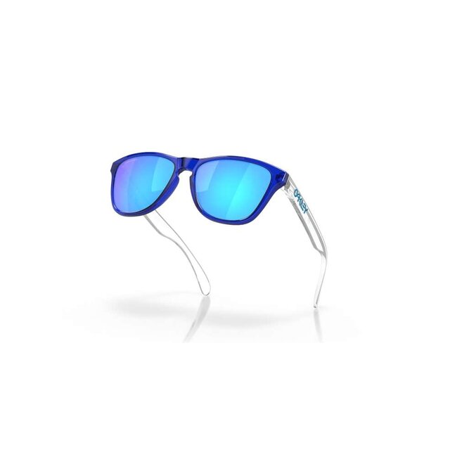 Oakley Frogskins lunette crystal blue avec prizm saphire