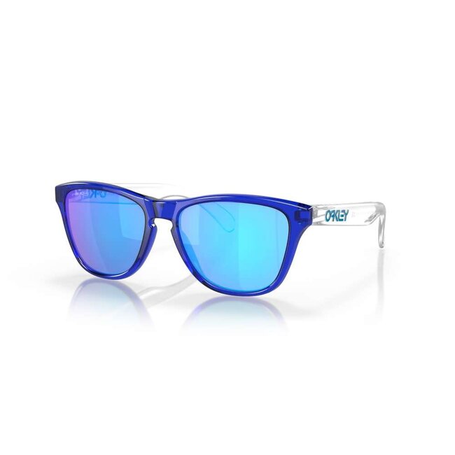 Oakley Frogskins lunette crystal blue avec prizm saphire