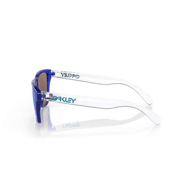 Oakley Frogskins lunette crystal blue avec prizm saphire