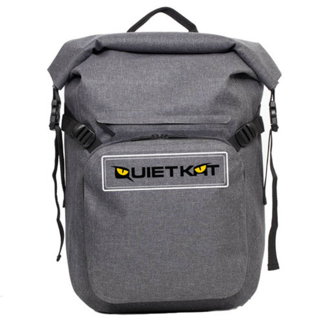 QuietKat DryPack sac à dos gris et noir sac étanche