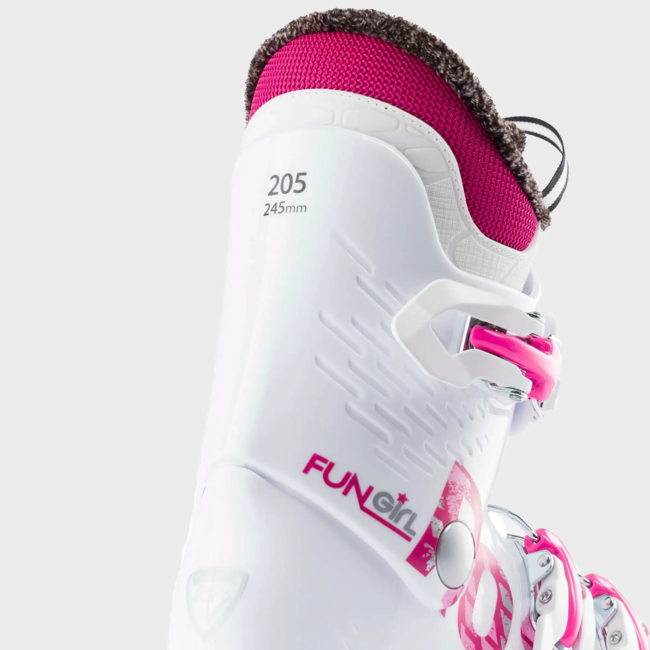 Rossignol Fun Girl 3 junior alpine boots white-pink