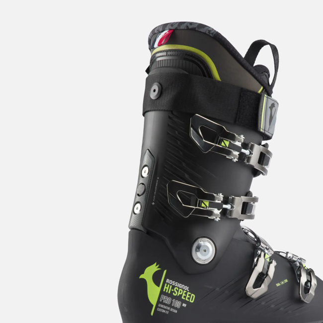Rossignol Hi-Speed Pro 100 noir-jaune bottes alpin sr