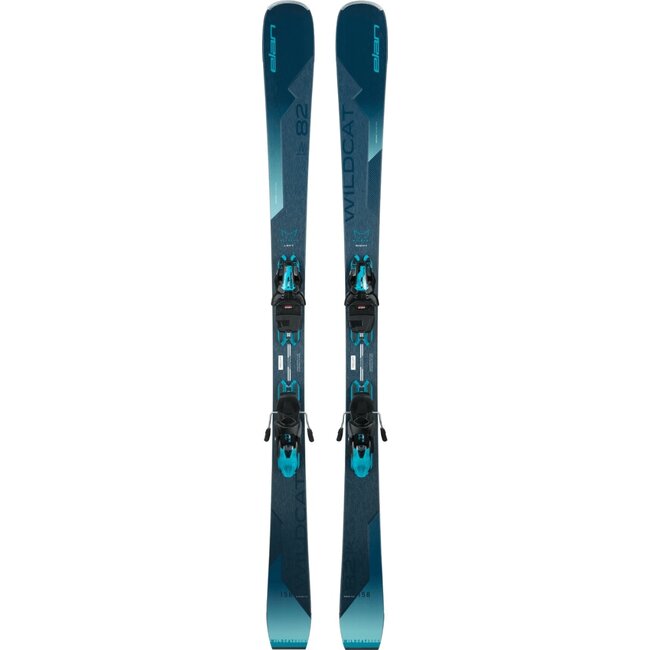 Elan Wildcat 82 cx ps elw 11.0 women's alpine ski blue-turquoise