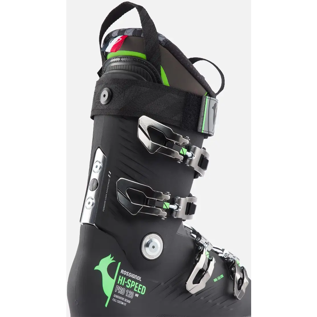 Rossignol Hi-Speed Pro 120 noir-vert bottes alpin sr