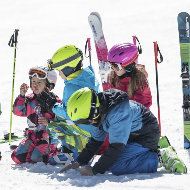 ELAN MAXX QS GREEN/BLUE junior alpine ski with binding