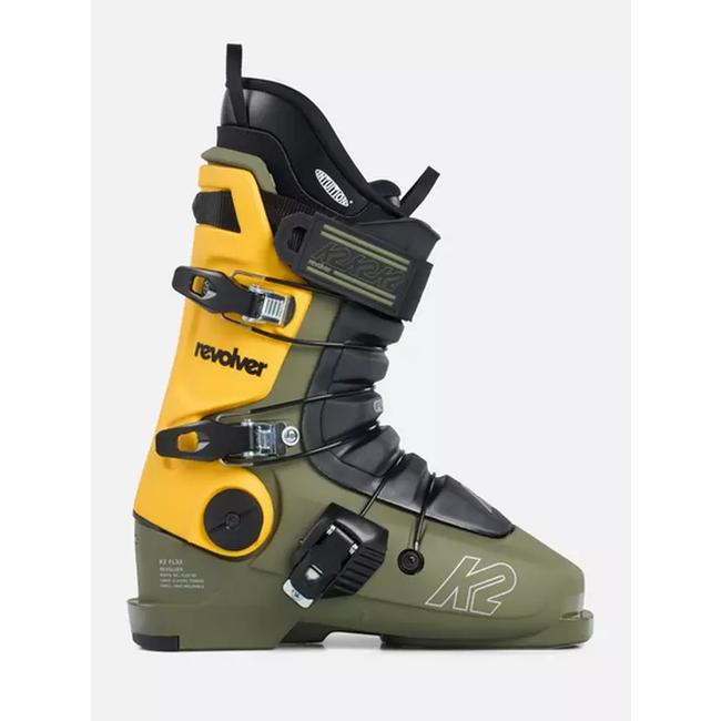 K2 Revolver vert-jaune bottes ski alpin homme
