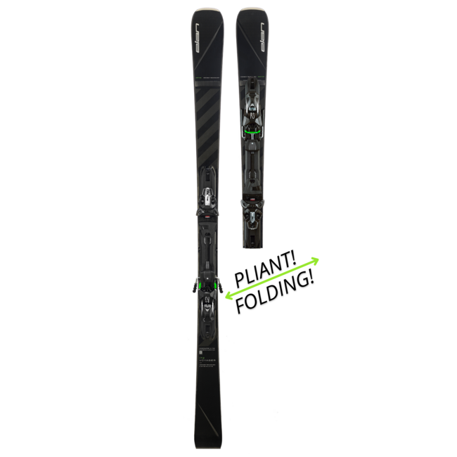 Elan Voyager emx 12 fx FOLDING All-Mountain ski SR blk 22