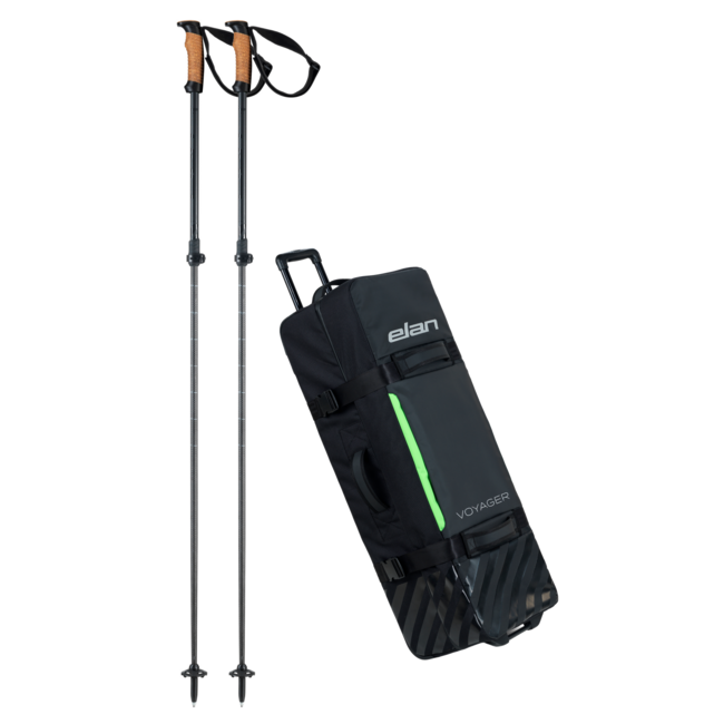 Elan Voyager bâton alpins & sac de voyage sur roulettes