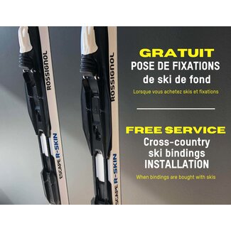 Pose de fixation de ski de fond - GRATUIT avec achat