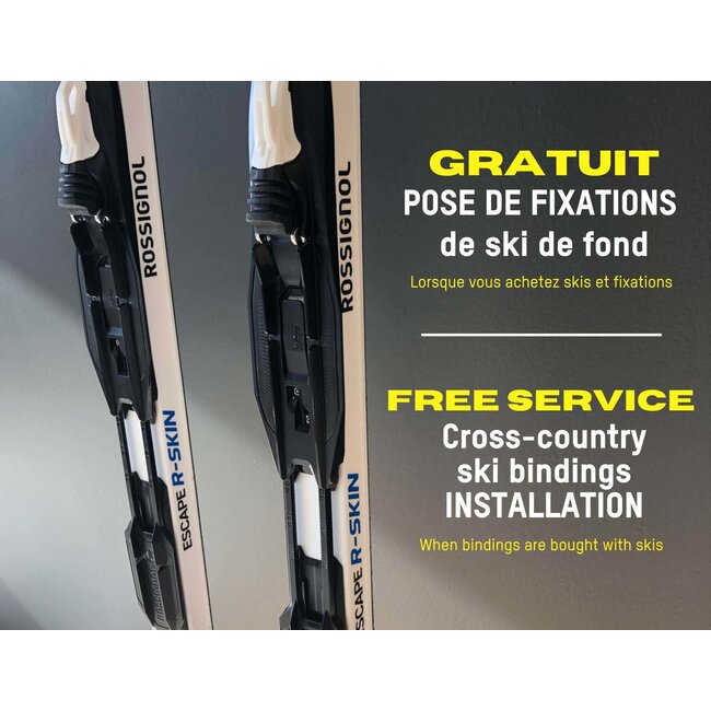 Cross-country ski binding installation FREE with purchase