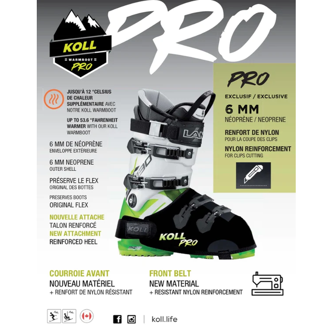 KOLL WarmBoot PRO Ski Boot Cover for competition
