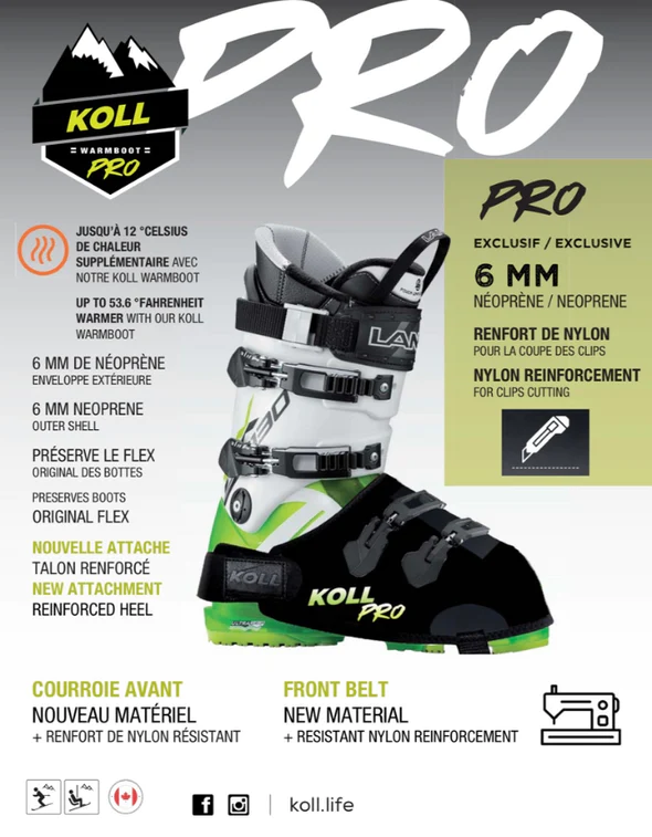 KOLL WarmBoot PRO Ski Boot Cover for competition Echo Sports