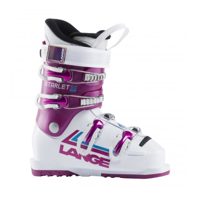 Lange Starlet 50 blanc-rose bottes ski alpin jr