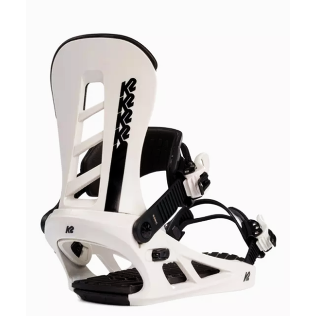 K2 Sonic snowboard binding white